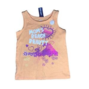 NEW! Beach Summer Tropical Girls Graphic Tank Top Shirt 2t